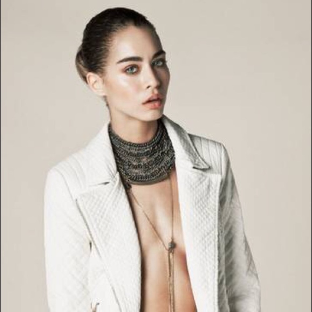 COPY - Soli Choker in antique two-tone bronze